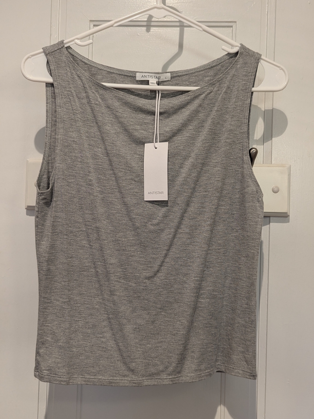 NWT ANTISTAR Women's Gray Sleeveless Tank Top